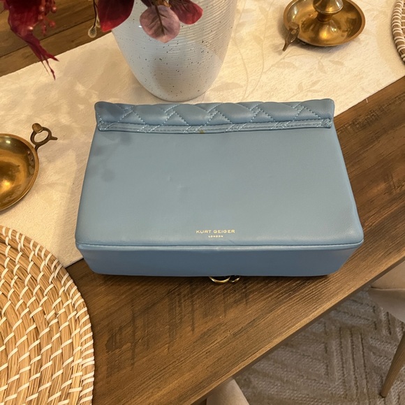 Kurt Geiger Light Blue Quilted Shoulder Bag - Picture 11 of 16